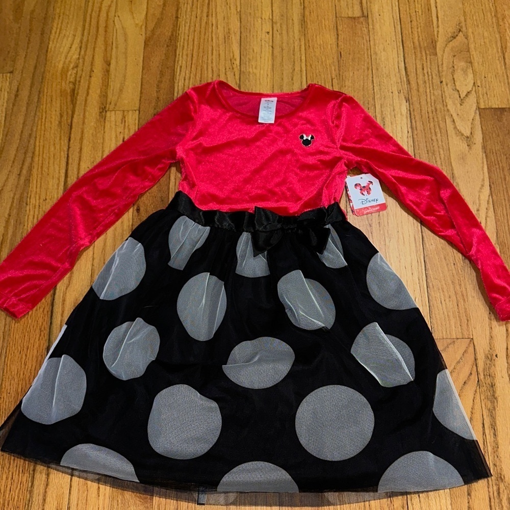 Disney Red and Black Dress with Polka Dots